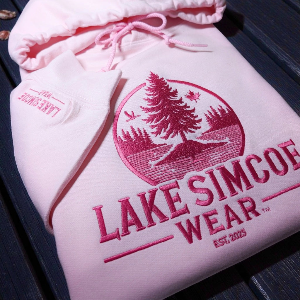 Lake Simcoe Wear™ Adult Classic Hoodie Light Pink