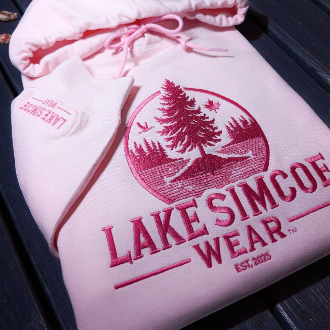 Lake Simcoe Wear™ Adult Classic Hoodie Light Pink