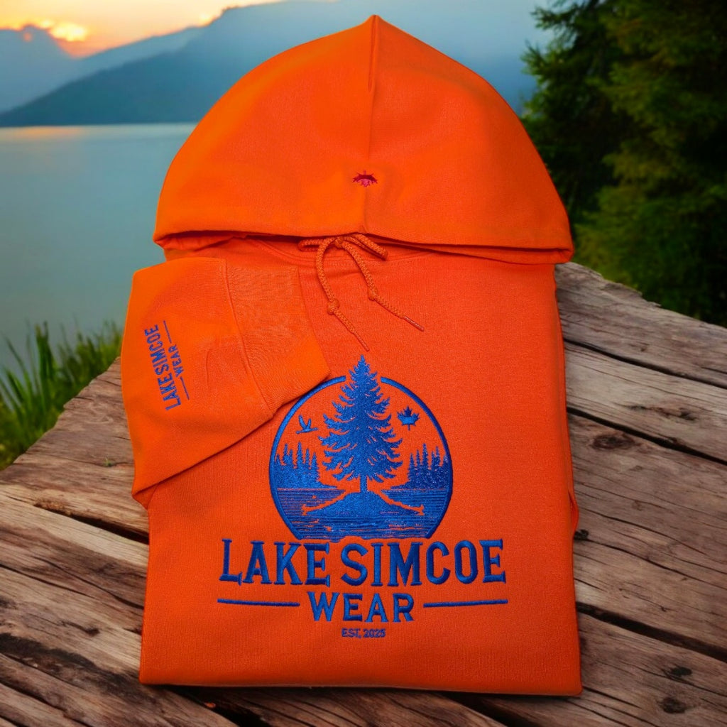 Lake Simcoe Wear™ Adult Classic Hoodie Orange