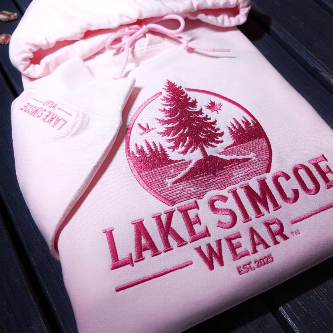Lake Simcoe Wear Classic Hoodie Light Pink