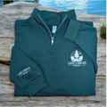 Lake Simcoe Wear™ Adult Unisex Quarter Zip Sweatshirt Forest Green