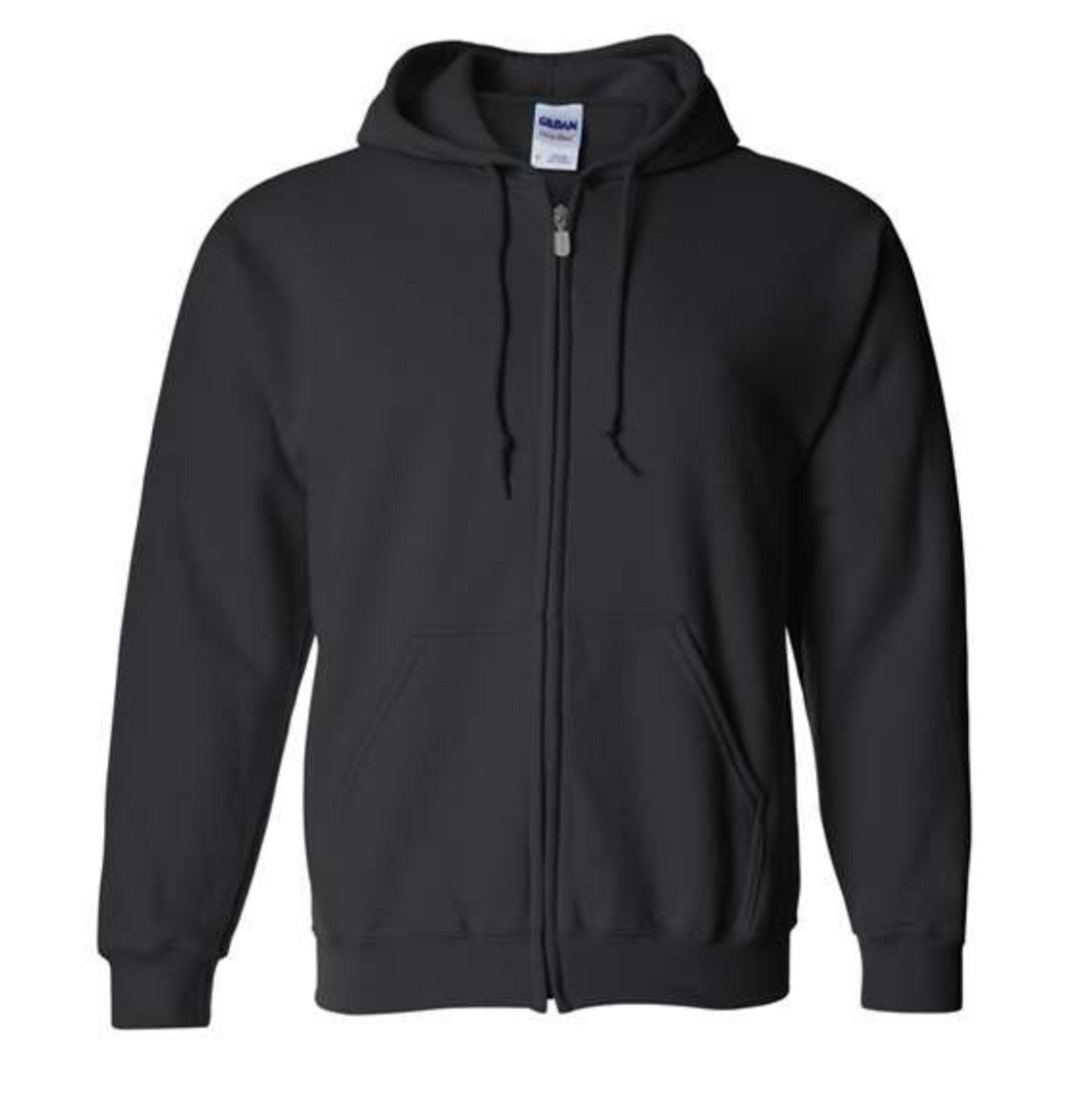 Lake Simcoe Wear™ Adult Classic Hoodie Full Zipper Black