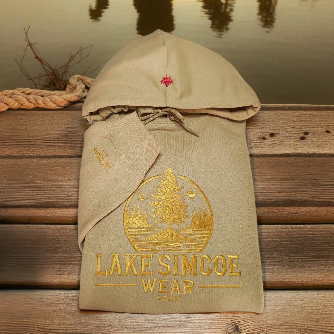 Lake Simcoe Wear™ Adult Classic Hoodie Sand
