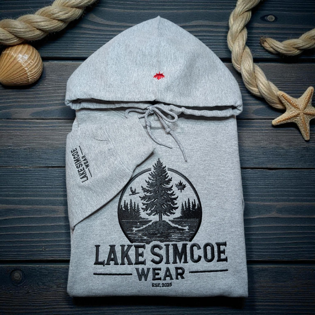 Lake Simcoe Wear™ Adult Classic Hoodie Sport Grey